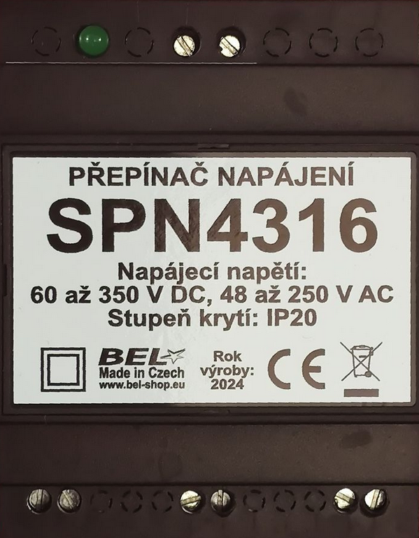 Přepínač napájení SPN4316 pro MR4316AC NG 
