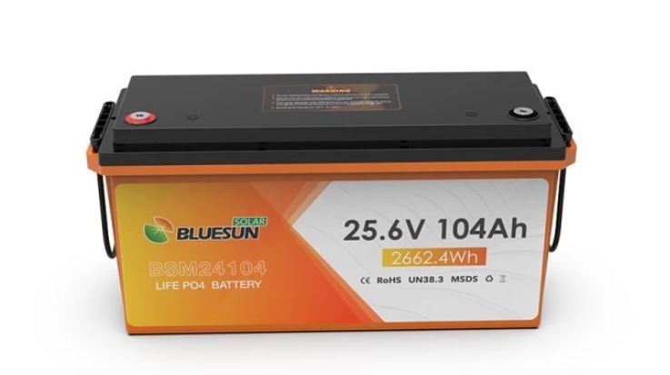 Bluesun LiFePO4 lithiová baterie s BMS, 25,6 V 104 Ah