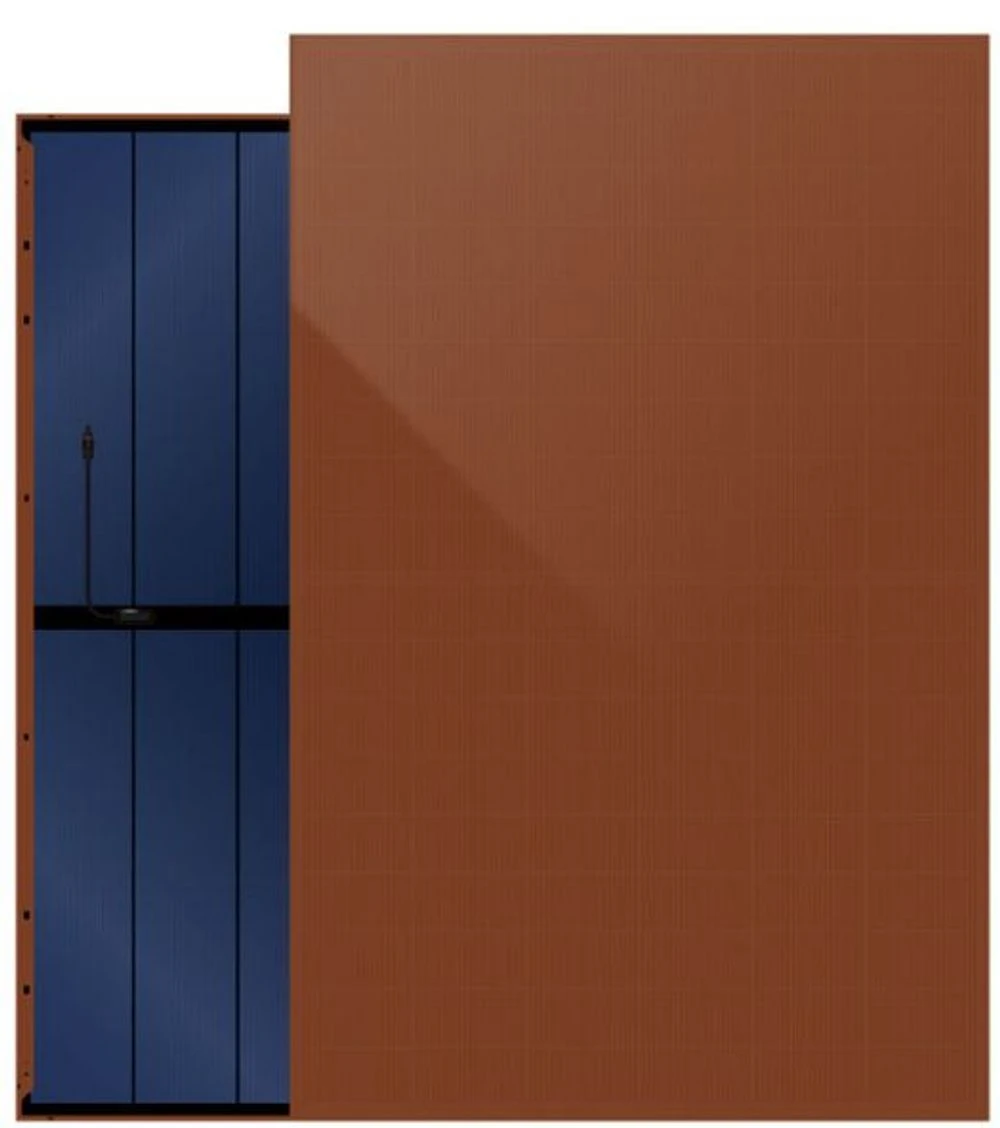 DAH Solar Terracotta 400 W, oranžovo-hnědý panel, N-type, mono, bifaciální