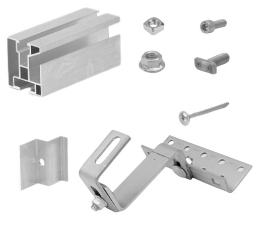 Sada Solar SW1 na upevnění FV panelu na střešní tašku, panel max. šířka 100 cm
