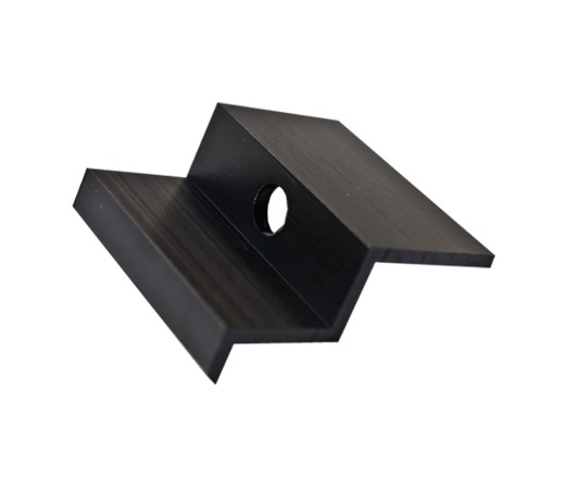 Černý krajový úchyt SOLAR KU 30,  SOLAR KU 35, SOLAR KU 38, SOLAR KU 40, SOLAR KU 50